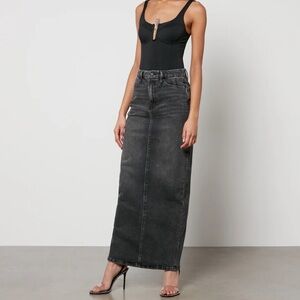 Good American Denim Maxi Skirt